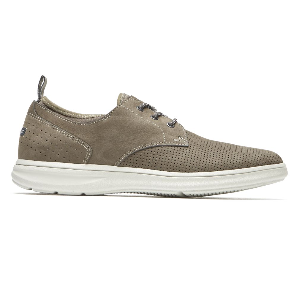 Rockport Canada Zaden Plain Toe - Mens Oxfords Khaki (ZOE637204)